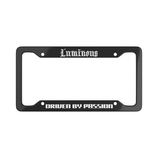 'Luminous' Driven By Passion License Plate Frame